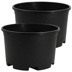 2 Pcs Blumentopf Aus Kunststoff Pflanzgefäße Extra Große Blumentöpfe - Bild 1 von 12