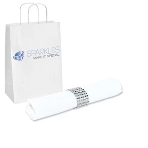 50 pcs 20"x20" inch Polyester Cloth Napkin - White - w/ Rings Wedding Linen la - Picture 1 of 6