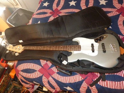 Squier Affinity Series Active Jazz Bass - SILVER BLUE - Image 1 of 4