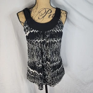 USA Vtg 90s PERSEPTION CONCEPT Size Medium Scoop Neck Stretch Knit Cami Blouse - Picture 1 of 7