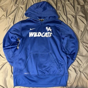 Kentucky Wildcats Nike Hoodie Mens Large Blue Therma-fit Pullover Sweatshirt - Picture 1 of 9