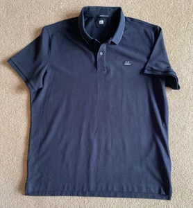 WORN ONCE C.P. COMPANY SLIM FIT NAVY POLO SHIRT 3XL XXXL SUIT 2XL XXL CERTI LOGO - Picture 1 of 8