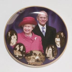 Compton and Woodhouse - Queen Elizabeth II / Prince Philip Diamond Wedding Plate - Foto 1 di 4