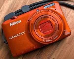 Nikon COOLPIX S6500 16.0MP orange Digital Camera 16MP 12X Zoom English in works - Picture 1 of 13