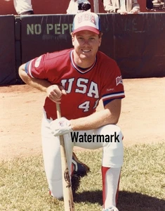 Mark McGwire 1984 OLYMPIC TEAM USA 8x10 "TYPE 1" Photograph KODAK PAPER TEENAGER - Picture 1 of 2