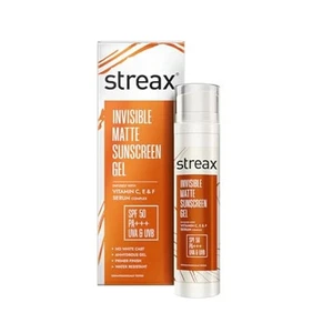 Streax Gel Protector Solar Crema FPS 50 PA+++, 50g | 3% Niacinamida No Grasa, Sin Blanco - Imagen 1 de 7