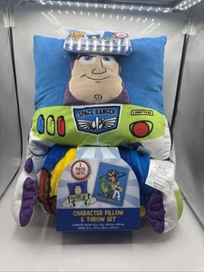 Disney Pixar Buzz Lightyear Pillow Toy Story 4 & Throw Blanket Plush | BRAND NEW - Picture 1 of 14