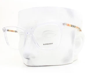 Burberry Eyeglasses B 2390 3889 Glasses Polished Clear on Plaid 52mm with Case - Picture 1 of 7