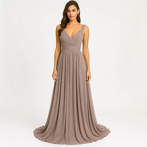 Kleinfeld Zinc Long Evening Gown - Size 6 - Picture 1 of 5