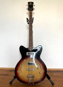JOLANA Bass Gitarre, semi-akustik, Vintage - Bild 1 von 4