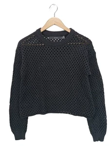 VERO MODA Pullover all’uncinetto Donna Maglione Taglia IT 40 nero stile casual - Foto 1 di 5