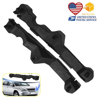 ABS Front Bumper Cover Support Brackets Set For 2007-2009 Lexus RX350 NEW Black Foto 1 de 4