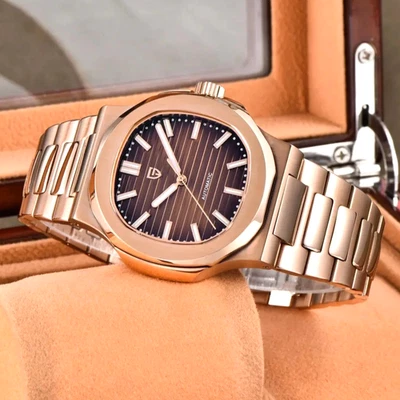 44MM PAGANI DESIGN Automatic Men's Watch 100M Waterproof Diver Stainless NEW - Image 1 of 4