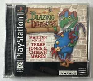 Blazing Dragons Sony PlayStation 1 PS1 1996 Complete W/ Manual + Reg Card Tested - Picture 1 of 9