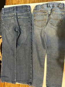 Childrens Place Boys Size 6 Skinny Jeans Zip Snap Adjustable Waist Lot of 2 - Picture 1 of 4