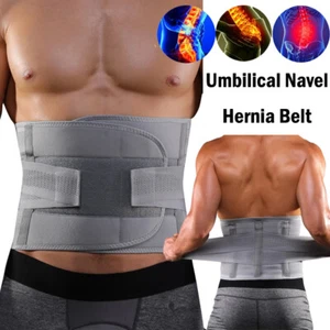 Umbilical Hernia Belt Lumbar Lower Back Support Men Women Waist Pain Relief Belt - Picture 1 of 29