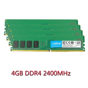 Crucial 16GB 8GB 4GB DDR4 2400MHz PC4-19200U UDIMM CL17 DIMM RAM Desktop Memory - Picture 1 of 12