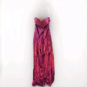 Johnny Wujek Sangria Sequin Prom Dress Size 1 - Picture 1 of 1