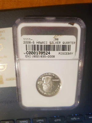 2008 S Silver 25c Hawaii NGC PF69 Ultra Cameo - Image 1 of 2
