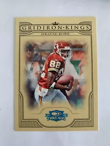 2008 Donruss Threads Pro Gridiron Kings Platinum #30 Dwayne Bowe 14/25 CHIEFS - Bild 1 von 2