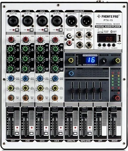 Ultra-Low Noise 4-Input DJ Mixer with USB & Bluetooth - Ideal for Home Studios - Picture 1 of 8