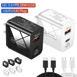 25W USB-C Tipo C Cargador de Pared Rápido para Xiaomi Redmi Note 13 12 11 10 Pro - Imagen 1 de 20