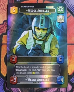 Wedge Antilles - Leader of Red Squadron 1004 Showcase Foil Star Wars Unlimited - Picture 1 of 4