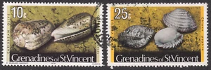 1974-76 St. Vincent Grenadines SC# 39-42 - Shells - 2 Different Stamps - Used - Picture 1 of 2