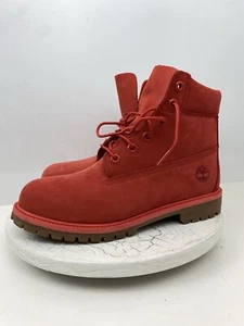 Timberland® Men's 50th ANNIVERSARY EDITION PREMIUM 6" Red Boots Size 7 women 8.5 - Picture 1 of 7