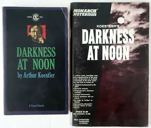 Darkness at Noon by Arthur Koestler and Monarch Notes and Study Guides Lot 2 PB - Picture 1 of 2