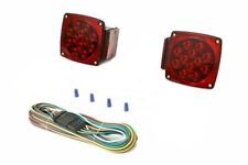 Rear Led Submersible Trailer Tail Lights Kit Waterproof / 25' wire harness