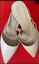 Ann Taylor  women's  shoes, slip on  style. high heels size 9. beige color. 