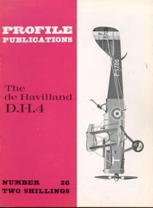 FLUGZEUGPROFIL 26. WW1 DE HAVILLAND D.H.4 BOMBER RAF - Bild 1 von 3