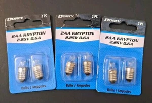 Dorcy 2AA Krypton 2.25V Kpr222 Bulb #41-1664 Lot Of 3 Packs - Picture 1 of 3