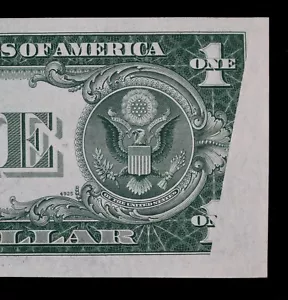 FANCY# OBSTRUCTION ERROR $1 1935D CU Silver Certificate J10002222F series D Wide - Picture 1 of 4
