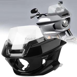 Front Headlight Fairing w/Clear Windshield For Harley FXLRST Low Rider ST 22-24 - Picture 1 of 24