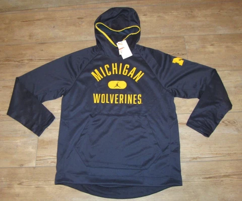 Jordan Michigan Wolverines Dri-FIT Spotlight Jacket Hoodie size Men's XL Cover