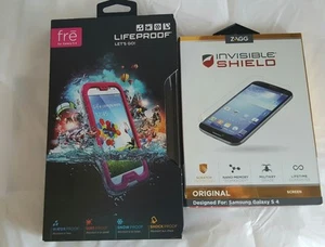 ¡Nuevo! Funda LifeProof Rosa y Escudo Zagg PAQUETE DE 2 para Samsung Galaxy S4 - Imagen 1 de 1