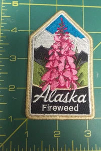 New Beautiful Fireweed mountain scene Embroidered patch - Ships worldwide!  - Picture 1 of 2