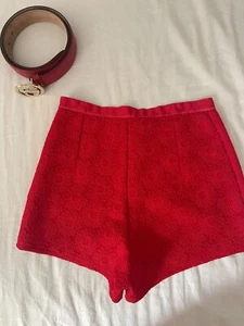 Top Shop XS Red unique shorts - Picture 1 of 5