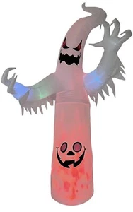 8 FT Halloween Inflatables Outdoor Decorations Ghost Blow Up Yard Ghost Scary - Picture 1 of 8