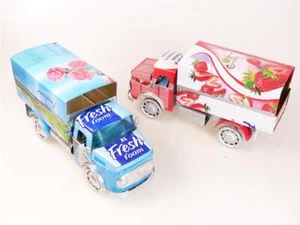 Lonas Mercedes Benz camión capó redondo = 18 cm modelo de chapa upcycling coche de chapa - Imagen 1 de 8