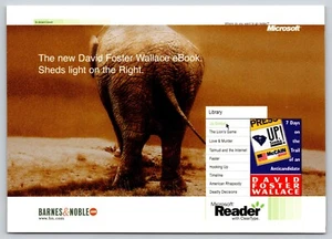 Postal Up Simba! Publicidad de libros electrónicos Microsoft Reader Barnes & Noble Elephant - Imagen 1 de 2