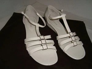 Enzo Angiolini New Womens Nyler White Patent Wedge Sandals 9.5 M Shoes NWOB - Picture 1 of 4