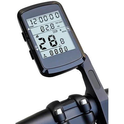 Fahrrad Funk GPS Tachometer Kilometerzähler mit großem 24 Zoll LCD und USB Kab - Bild 1 von 4