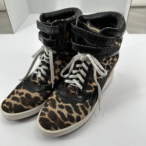 Puma Mihara Yasuhiro Womens Size 8.5 Leopard Wedge Sneakers Y2K Streetwear - Picture 1 of 10