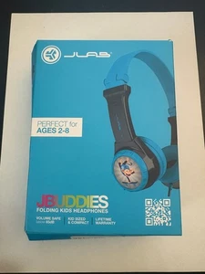 JLab Headphones Over-Ear Blue Kids Folding Volume Safe - Picture 1 of 4