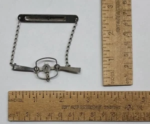 Mini WORKING Animal TRAP - TIE CLIP - Salesman Sample? / Unique - listing #7735 - Picture 1 of 13