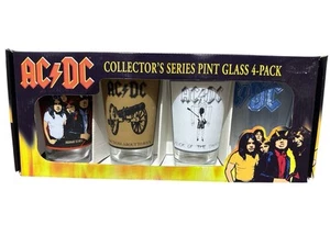 Paquete de 4 vasos de pinta AC/DC serie de coleccionista nuevo en caja 2010 - Imagen 1 de 2