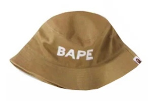 BAPE A Bathing Ape Sombrero Cubo Para Hombre Playa Japón Paquete Exclusivo Marrón Beige NUEVO L - Imagen 1 de 9